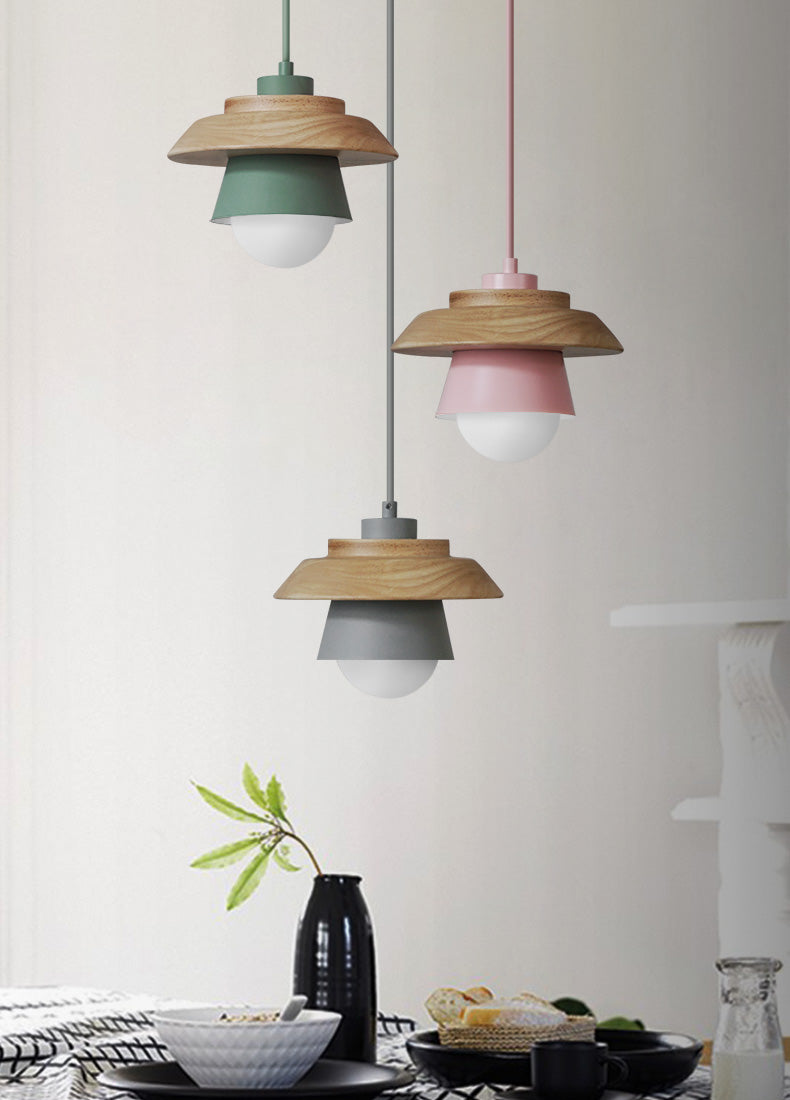 Wood Pendant Light | Nordic Natural Design | Ka-mostore