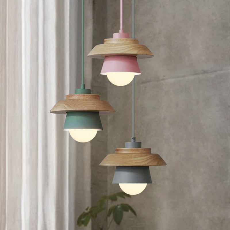 Wood Pendant Light | Nordic Natural Design | Ka-mostore