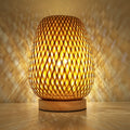 Woven Table Lamp with USB Power | Ka-mostore