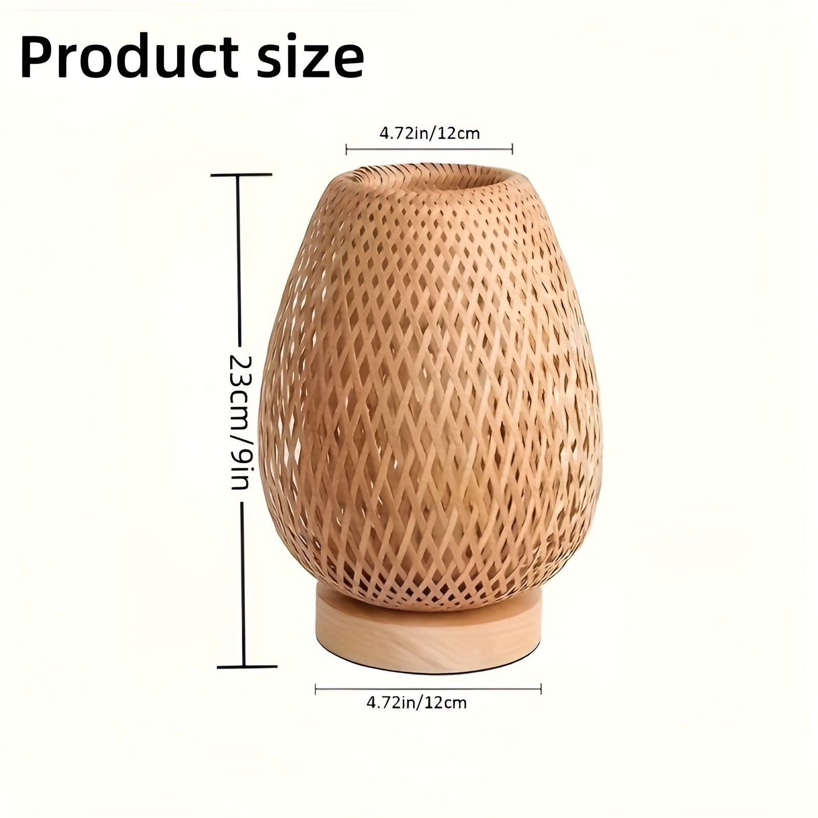 Woven Table Lamp with USB Power | Ka-mostore