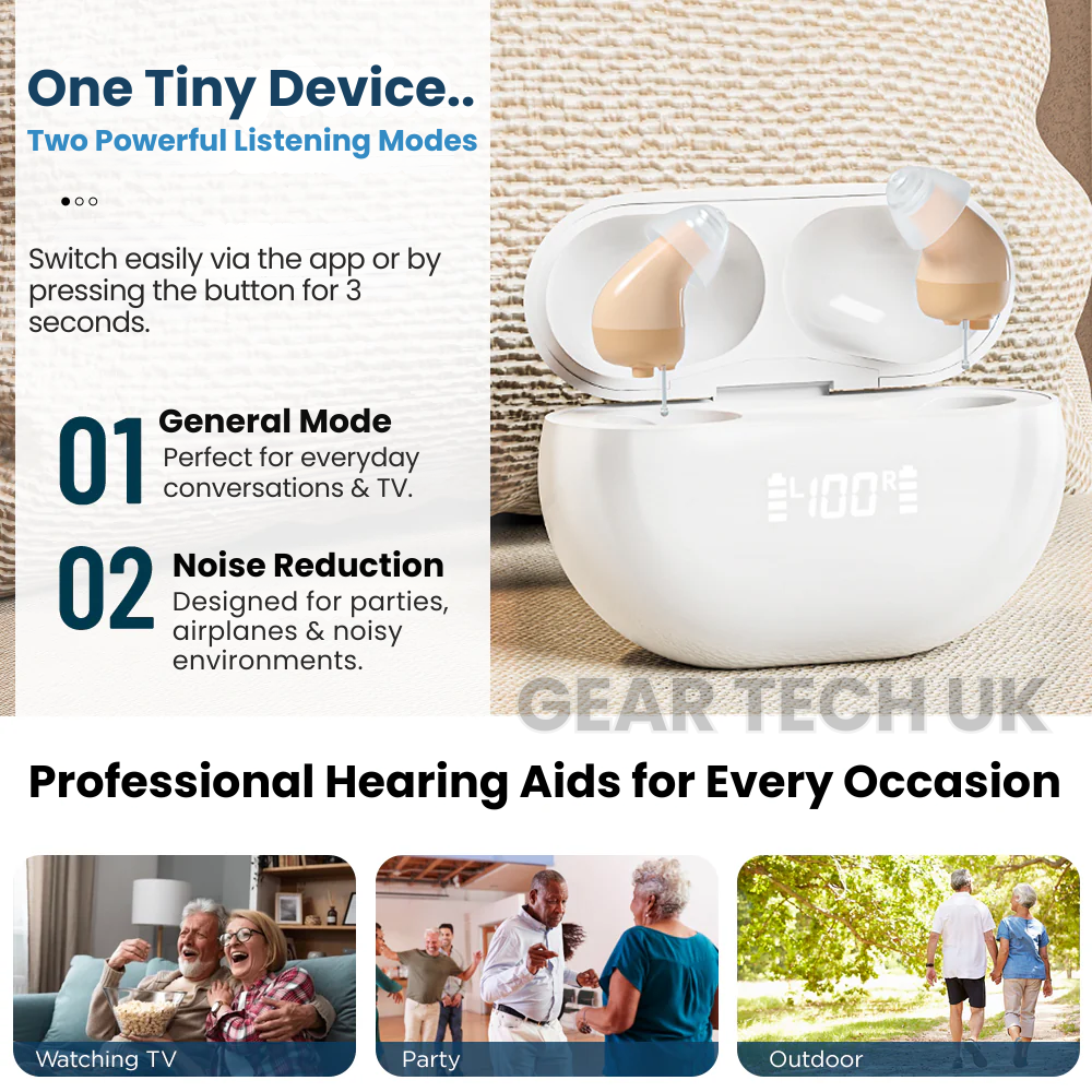 No Prescription Bluetooth App Control Hearing Aids UK | Ka-mostore