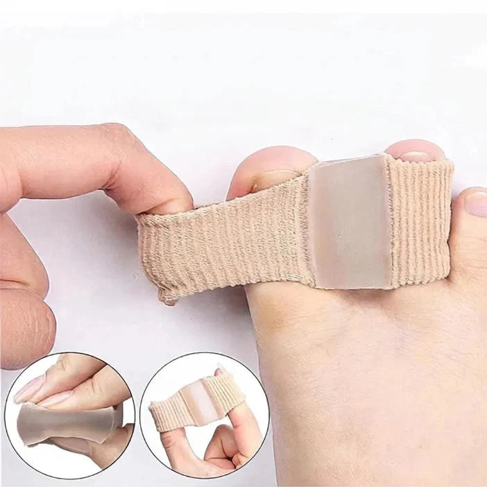 2-Piece Double-Loop Toe Separator for Hallux Valgus — 1.5 cm Spacing, Secure Fit