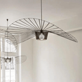 The Vexaera Chandelier That Uses Iron Fabric Elements With Art Deco Lighting Design
