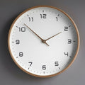 NordicTimber Modern Wood Wall Clock - Brown & Cream | Ka-mostore