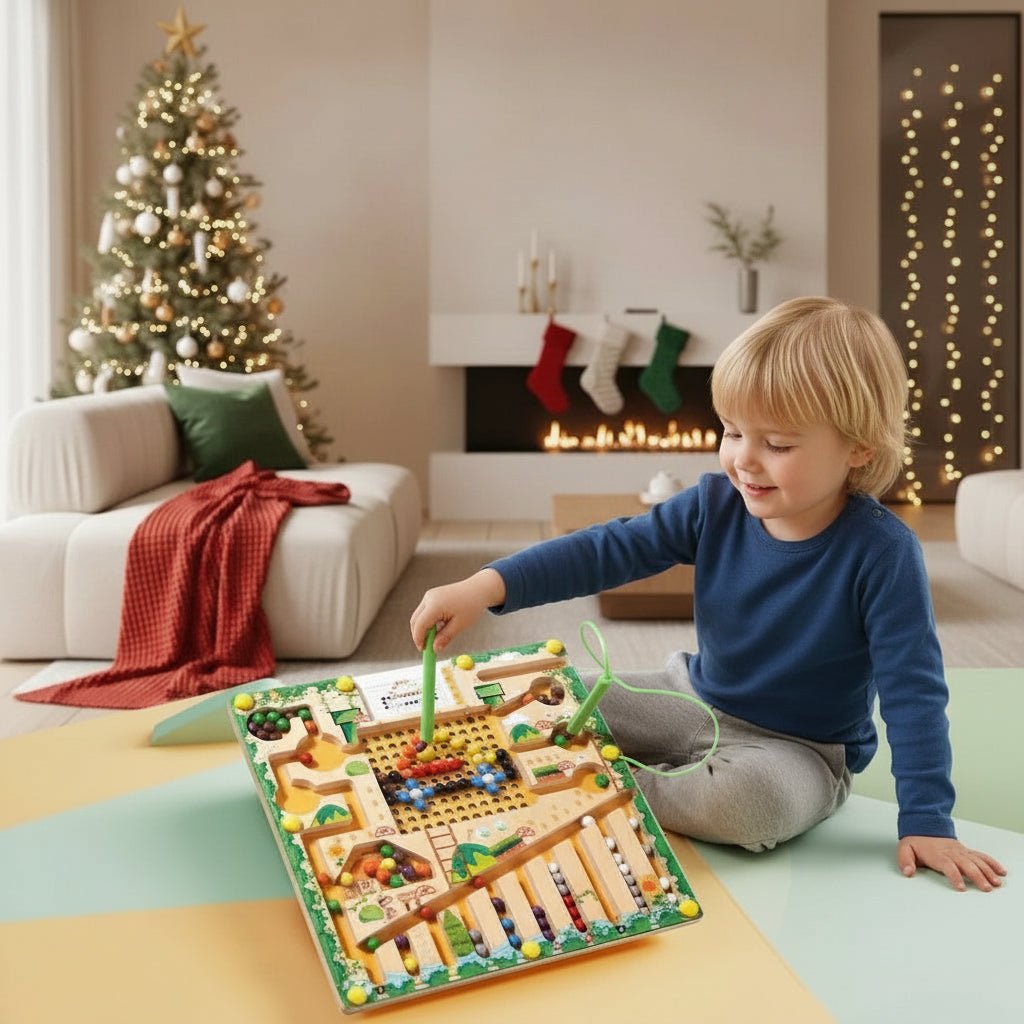 Wooden Magnetic Maze for Counting & Logic | Ka-mostore