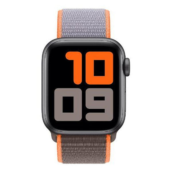 Apple Watch Nylon Wrist Strap — Brown and Orange Weave