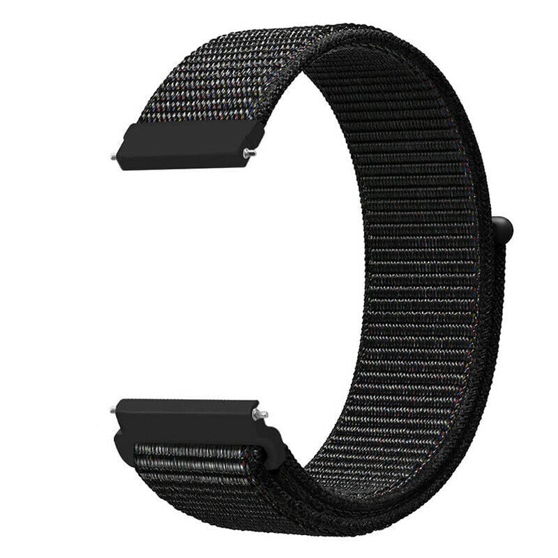 20mm Nylon Watch Strap — Quick Release Black Mix Design