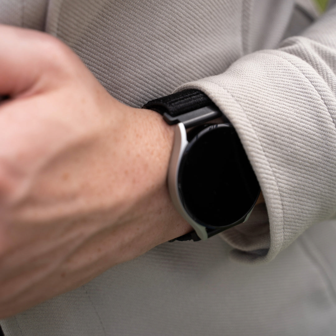 Black Nylon Watch Strap for Samsung Galaxy Watch 6 40mm