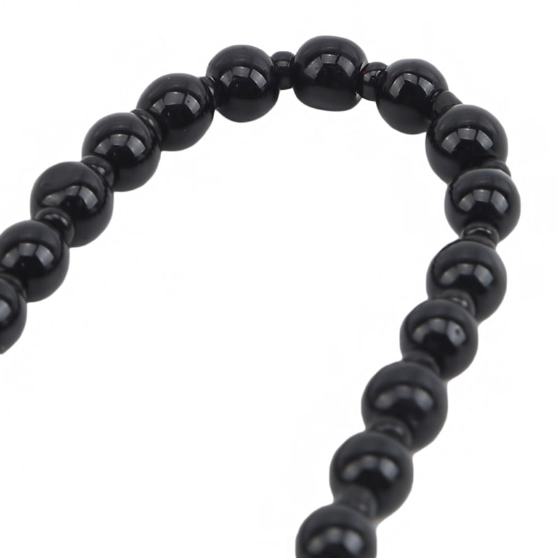 Náhrdelník s přívěskem Jin a Jang z černého obsidiánu | Ka-mostore