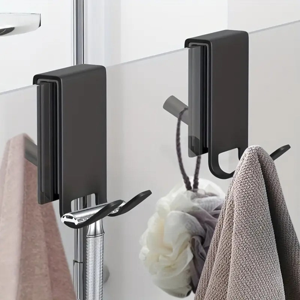 Stainless Steel Over-Glass Shower Hooks | Ka-mostore