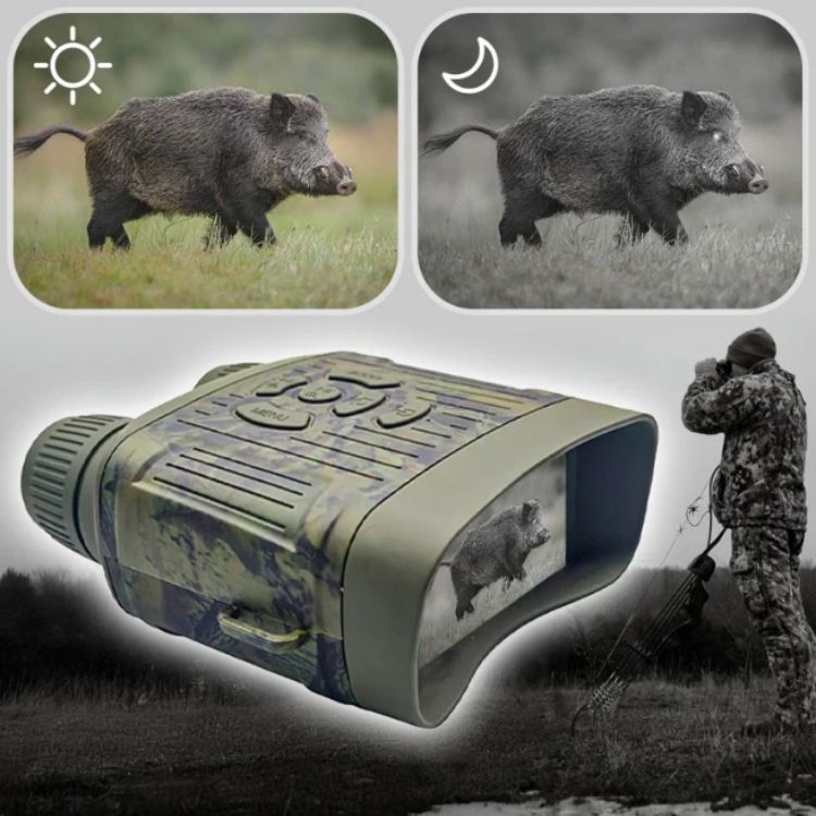 OptiClear | Night Vision Binoculars | 1000ft Infrared, HD Display for Hunting & Surveillance | Ka-mostore