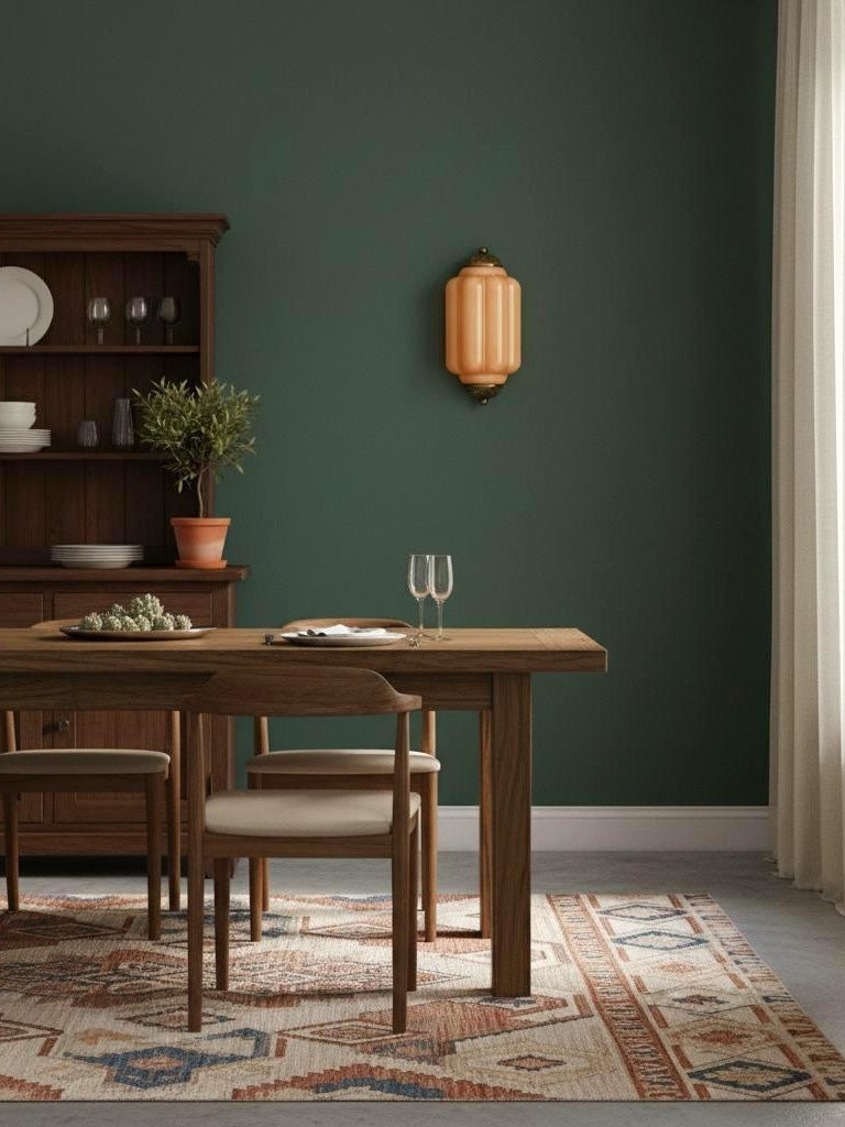 Væglampe i mælkehvidt glas til soveværelset eller gangen i skandinavisk stil