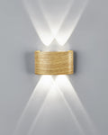 Wood Grain LED Wall Light 10W Warm White 3000K Indoor Outdoor IP65