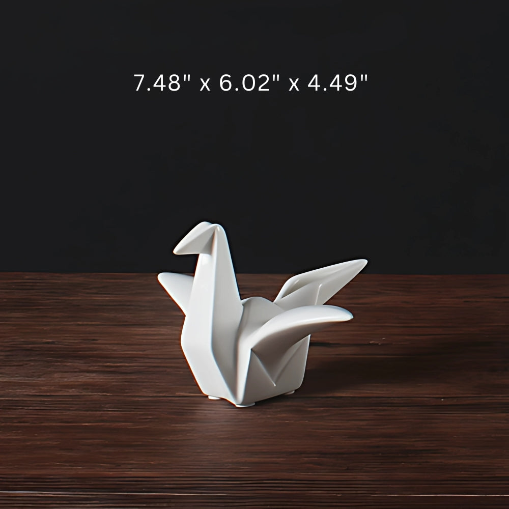 Origami-Inspired Ceramic Bird Statue | Ka-mostore
