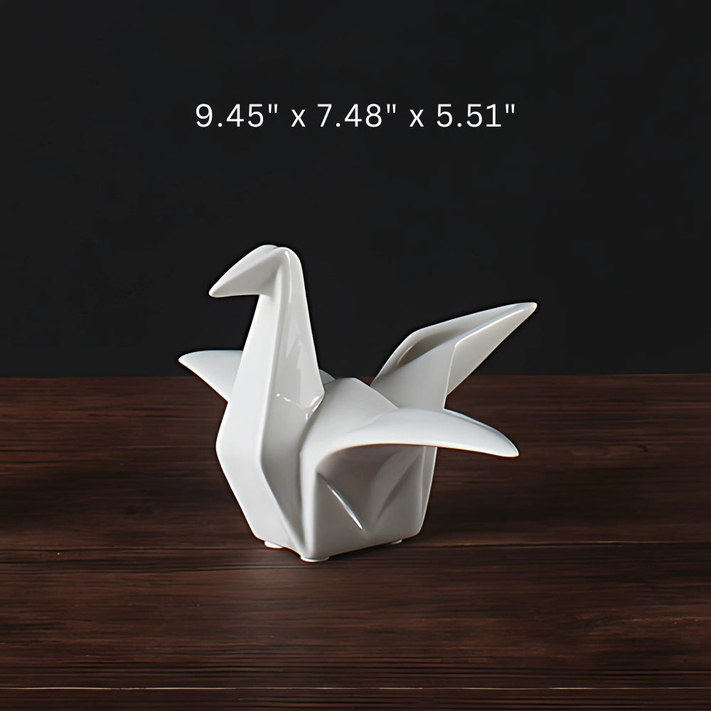 Origami-Inspired Ceramic Bird Statue | Ka-mostore