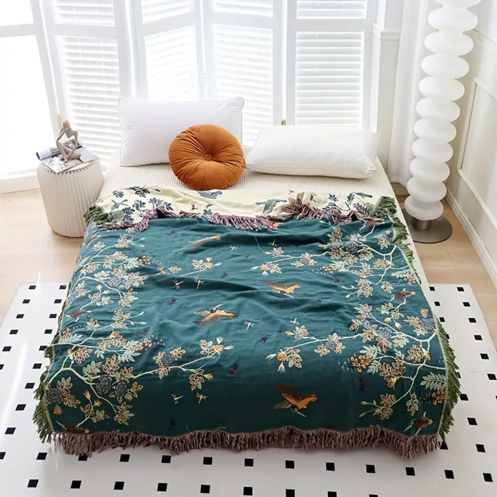 Textured Layered Gauze Cotton Throw | Ka-mostore