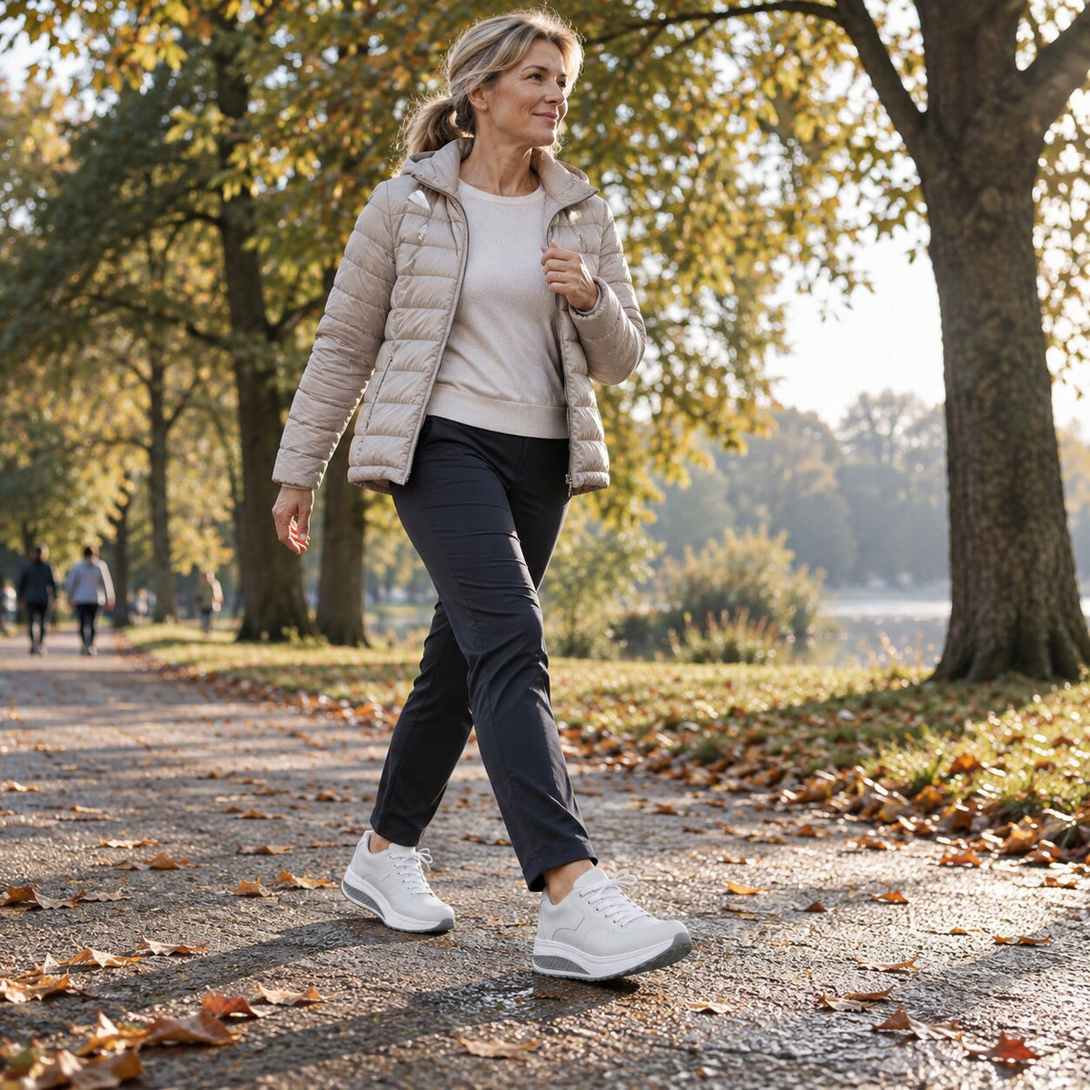 Sneakers ortopediche da donna Aircelle — Tessuto a rete traspirante, plantare di supporto, suola con cuscinetto d'aria