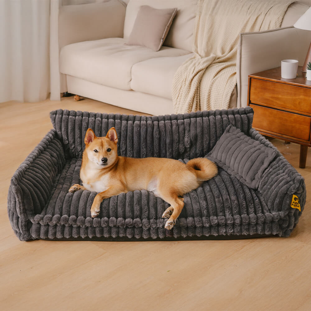 Orthopedic Dog Bed CaniSofa – Joint Support, Washable Cover, Comfortable Headrest | Ka-mostore
