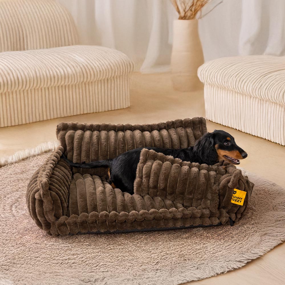 Orthopedic Dog Bed CaniSofa – Joint Support, Washable Cover, Comfortable Headrest | Ka-mostore