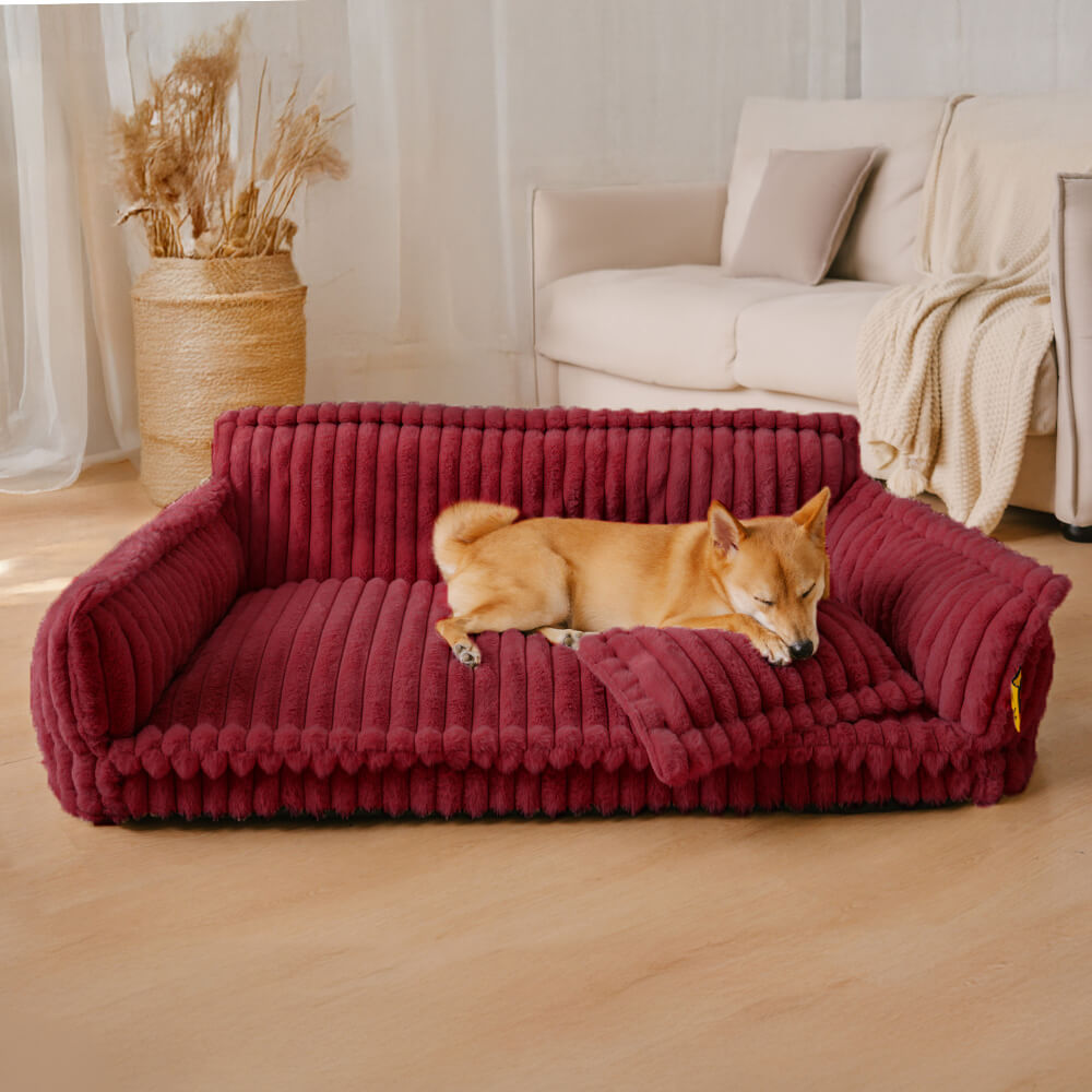Orthopedic Dog Bed CaniSofa – Joint Support, Washable Cover, Comfortable Headrest | Ka-mostore
