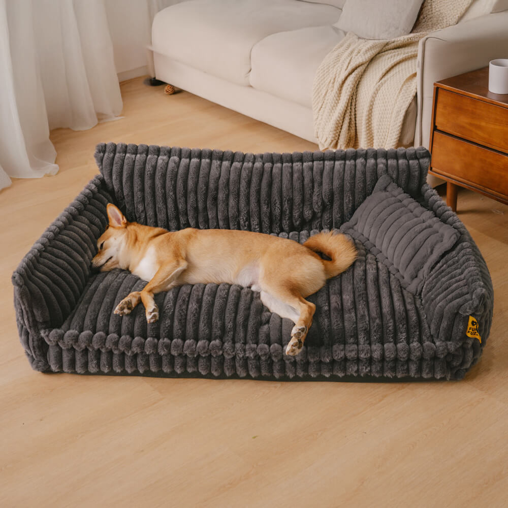 Orthopedic Dog Bed CaniSofa – Joint Support, Washable Cover, Comfortable Headrest | Ka-mostore