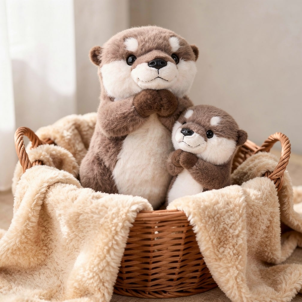 CutiOtter Otter Plush Toy — Soft, Round Cuddly Stuffed Animal