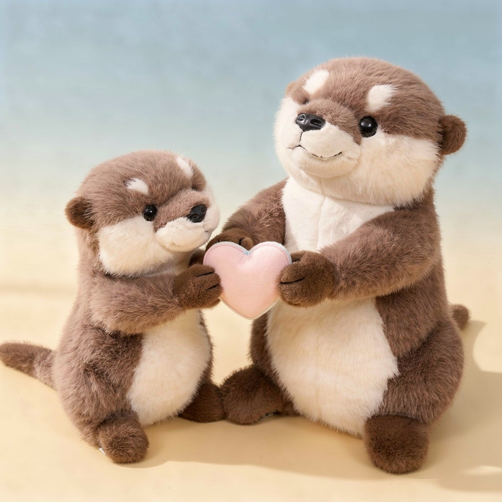 CutiOtter Otter Plush Toy — Soft, Round Cuddly Stuffed Animal