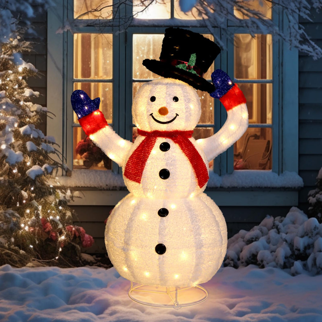 Outdoor Christmas Snowman Light Decoration | Ka-mostore