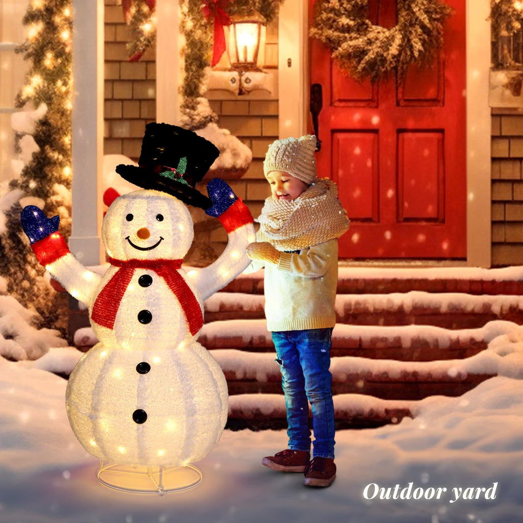 Outdoor Christmas Snowman Light Decoration | Ka-mostore