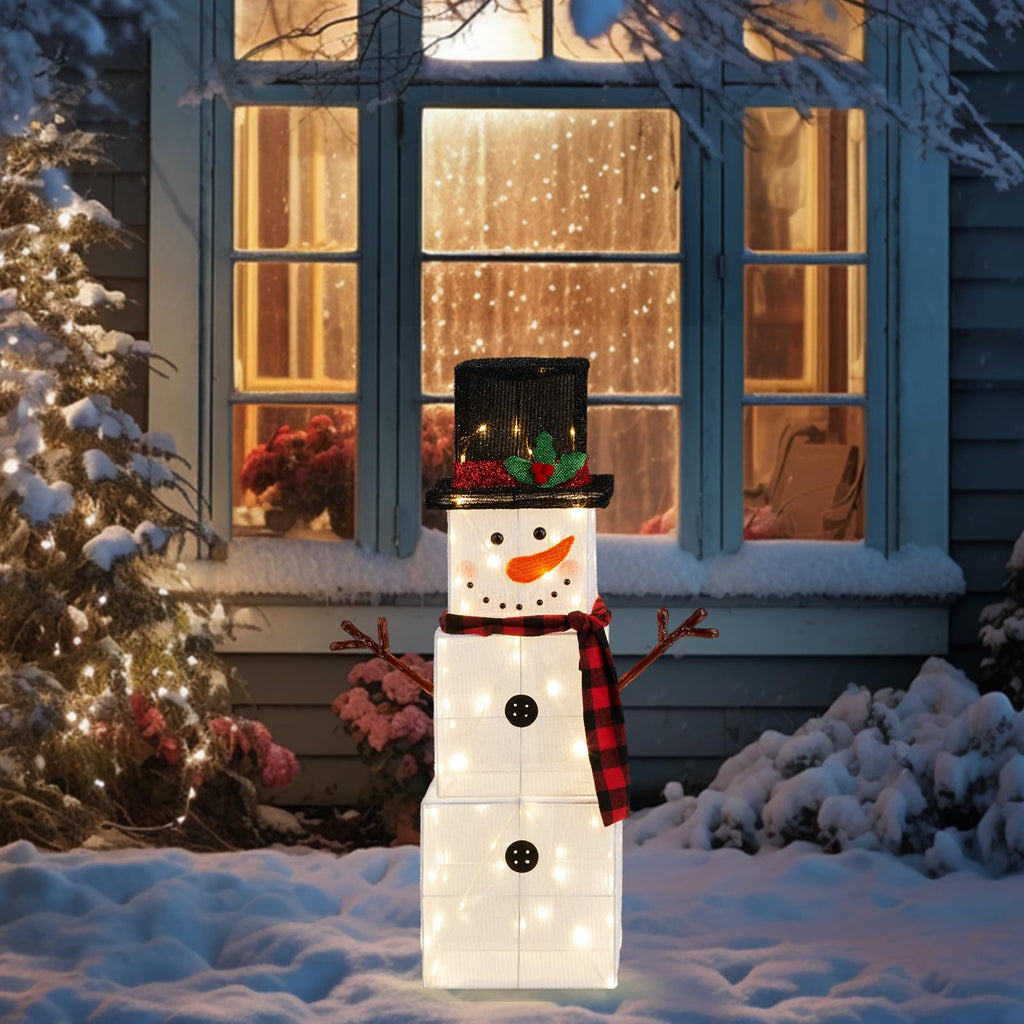 Outdoor Christmas Snowman Light Decoration | Ka-mostore