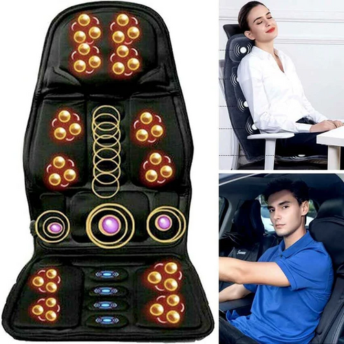 Back And Neck Heated Massage Pillow With 8 Modes For Car Or Chair