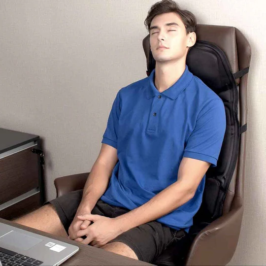 Back And Neck Heated Massage Pillow With 8 Modes For Car Or Chair