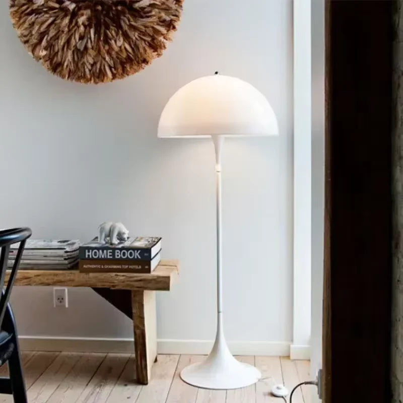 Aurelo Nordic Mushroom Lamp With LED Floor For Bedroom Ambience Light In Modern Homes