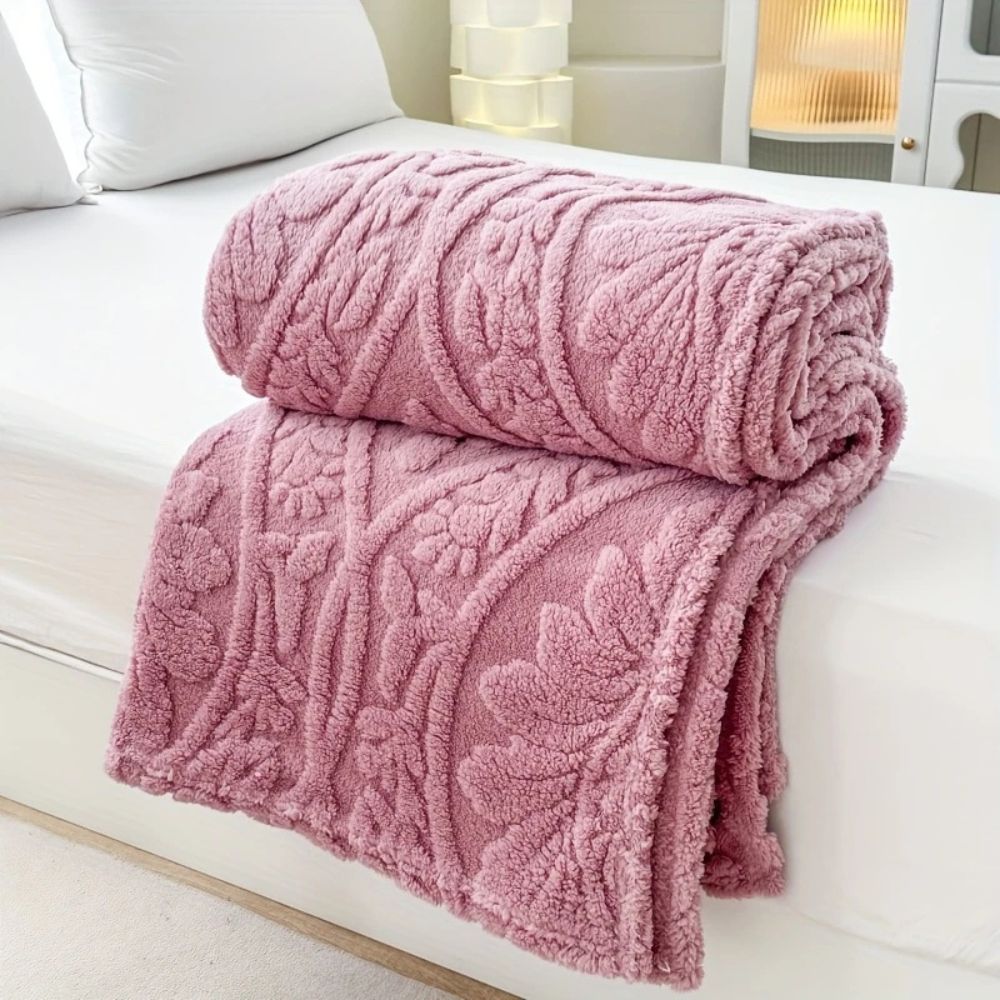 Paris Weave Jacquard Fleece Throw | Ka-mostore