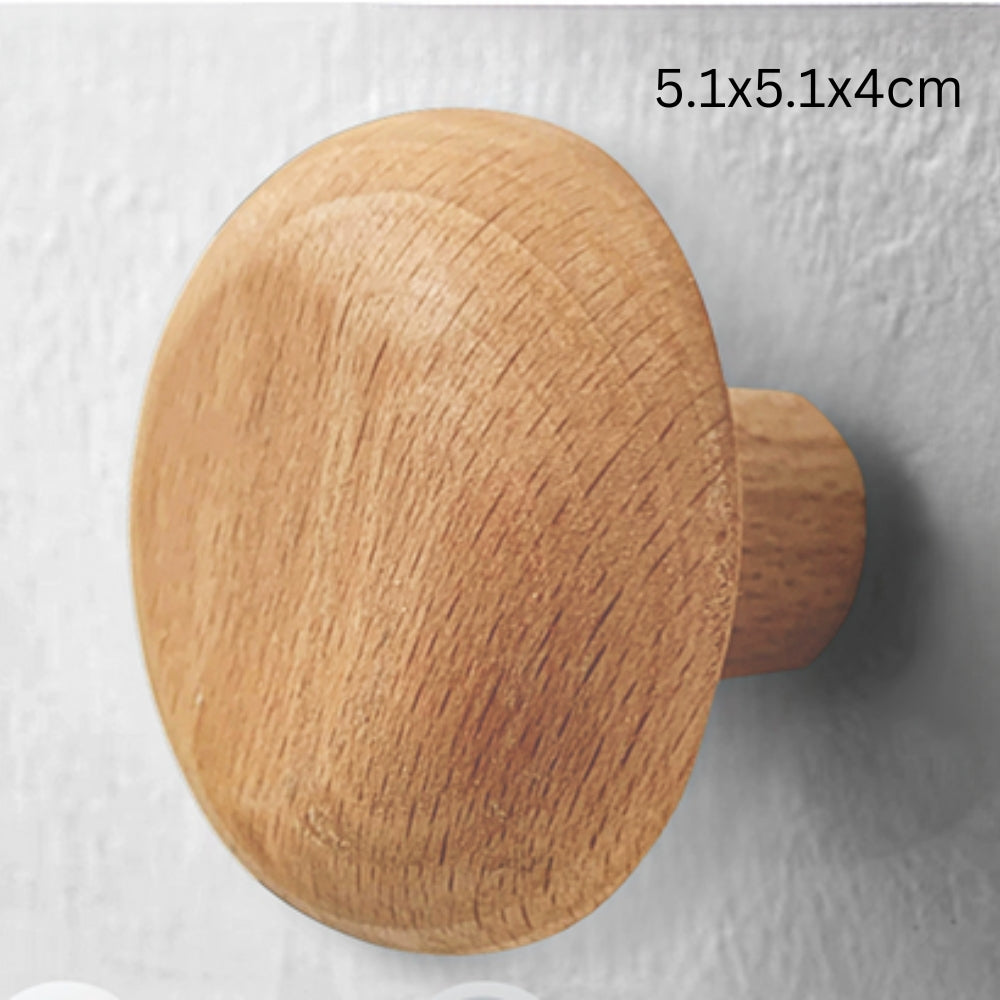 Pebble Shape Wood Clothes Hook | Ka-mostore