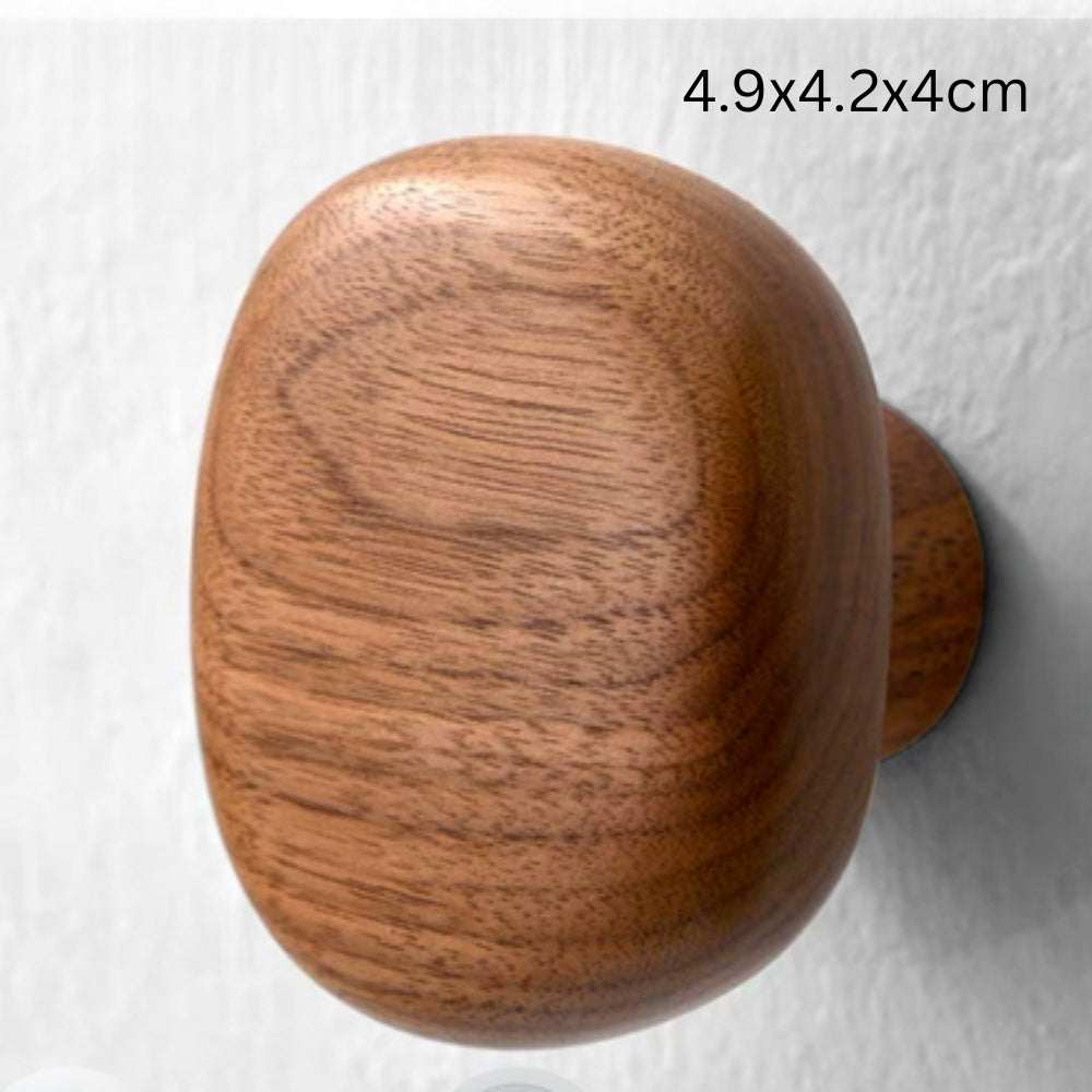 Pebble Shape Wood Clothes Hook | Ka-mostore