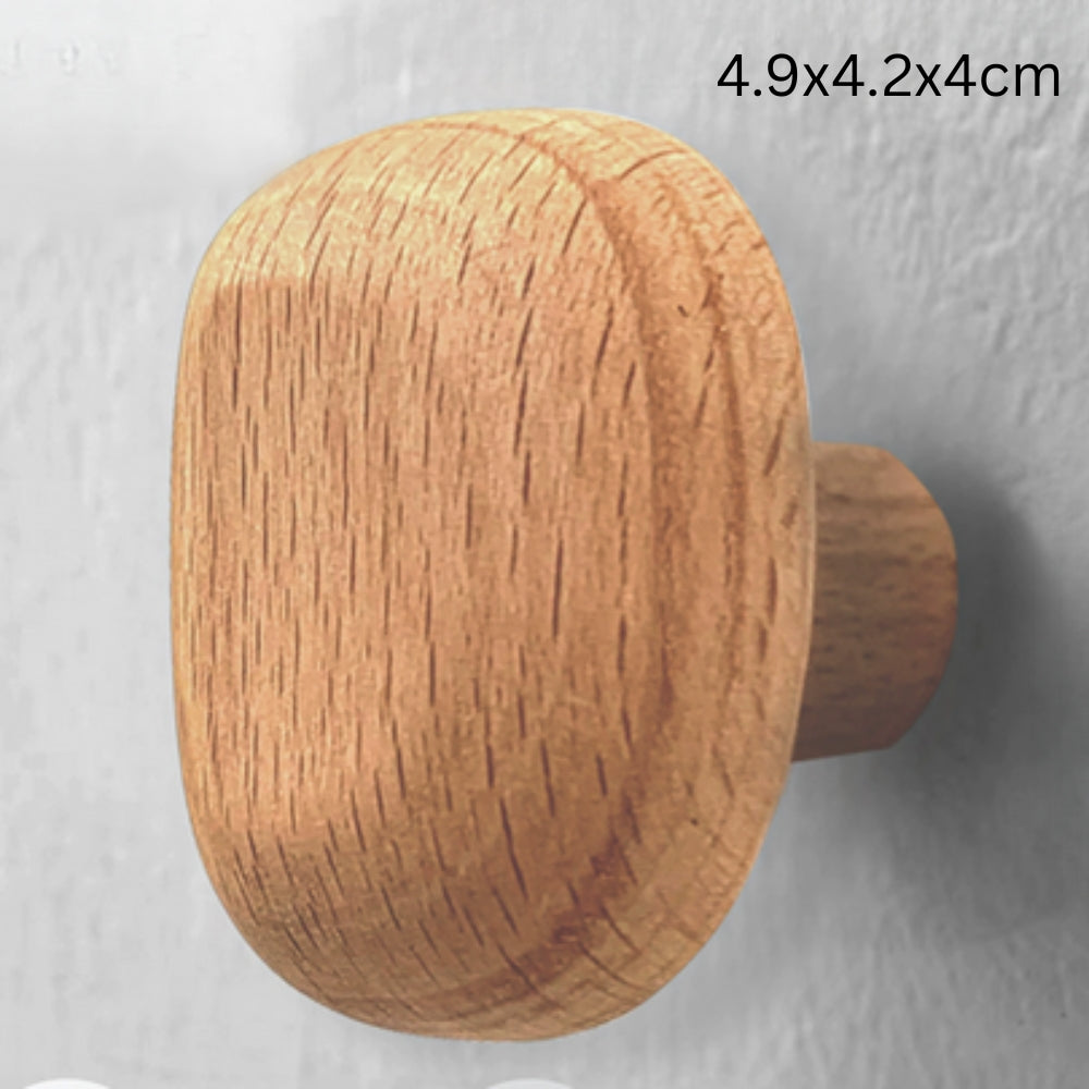 Pebble Shape Wood Clothes Hook | Ka-mostore