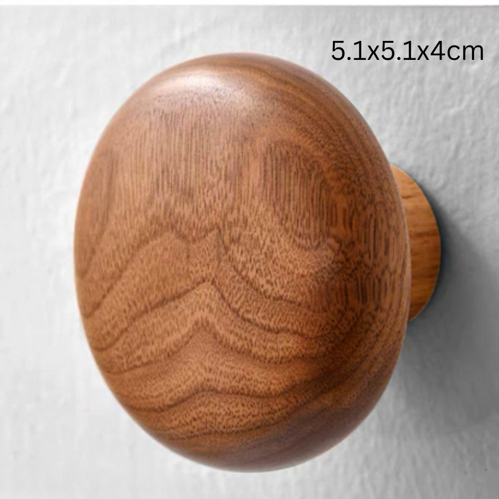 Pebble Shape Wood Clothes Hook | Ka-mostore