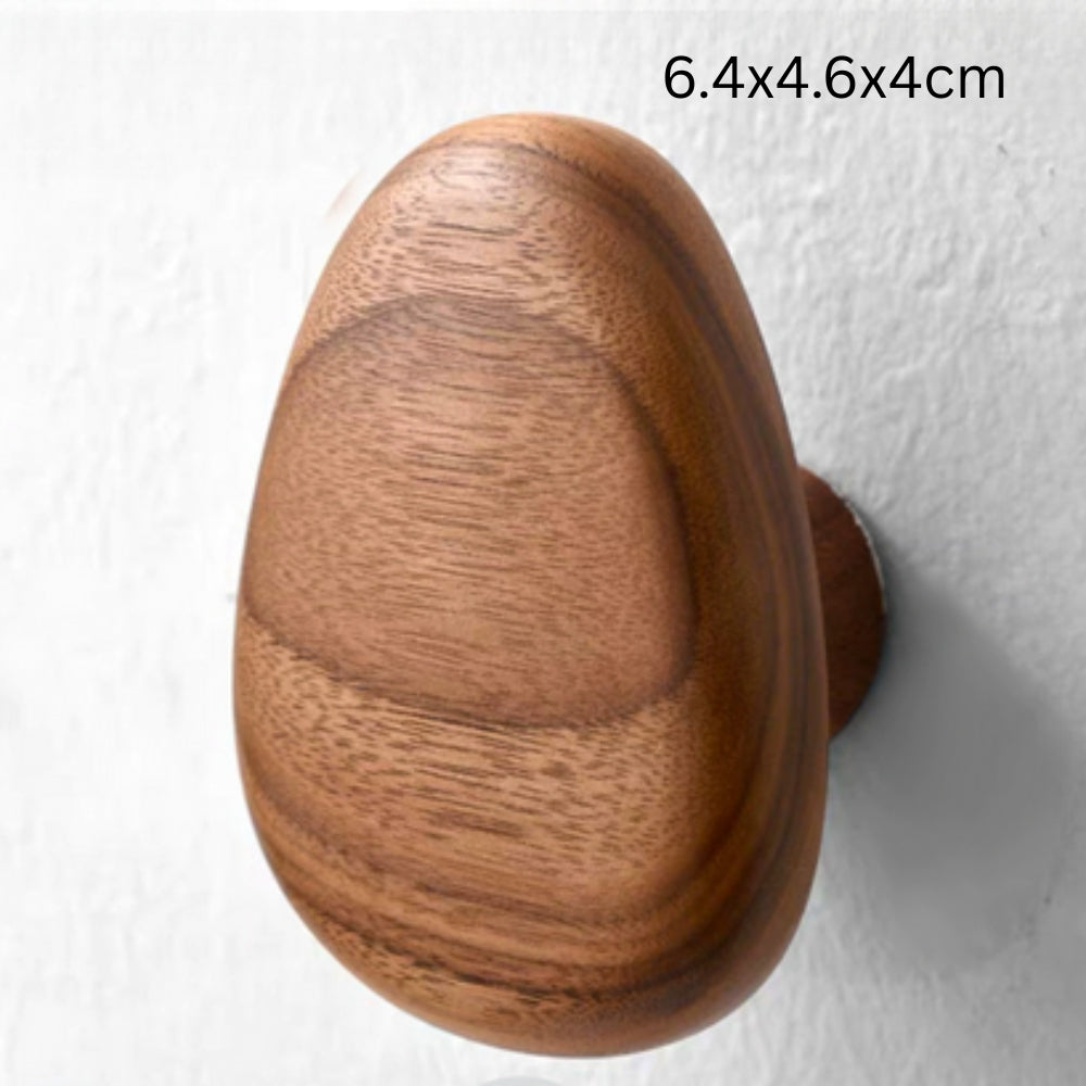 Pebble Shape Wood Clothes Hook | Ka-mostore