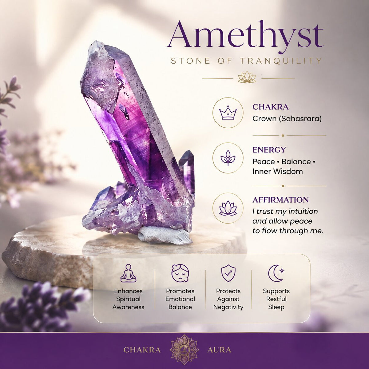 Aurenstein Brățară cu mărgele din piatră naturală și chakre — design cu șnur ajustabil