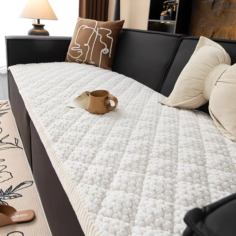 Textured Quilted Sofa Cover - Furniture Protection | Ka-mostore