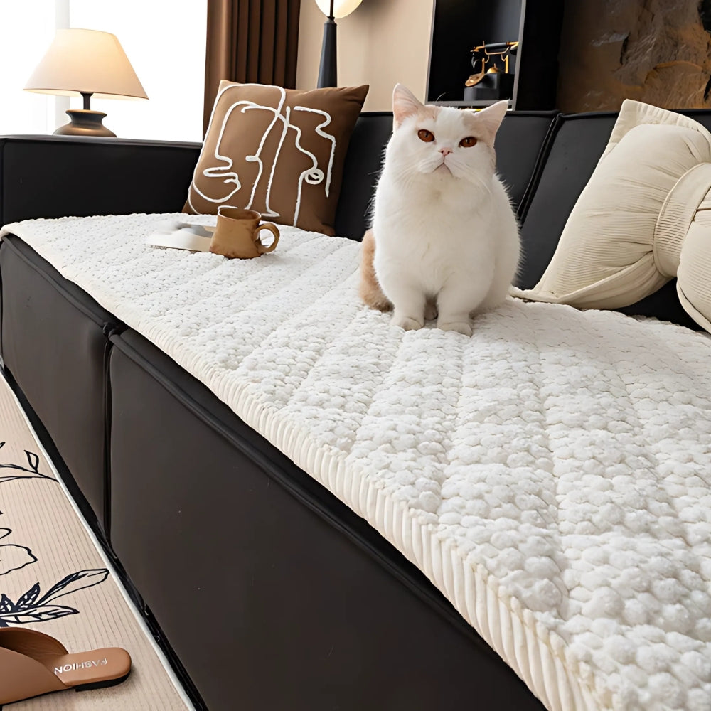 Textured Quilted Sofa Cover - Furniture Protection | Ka-mostore