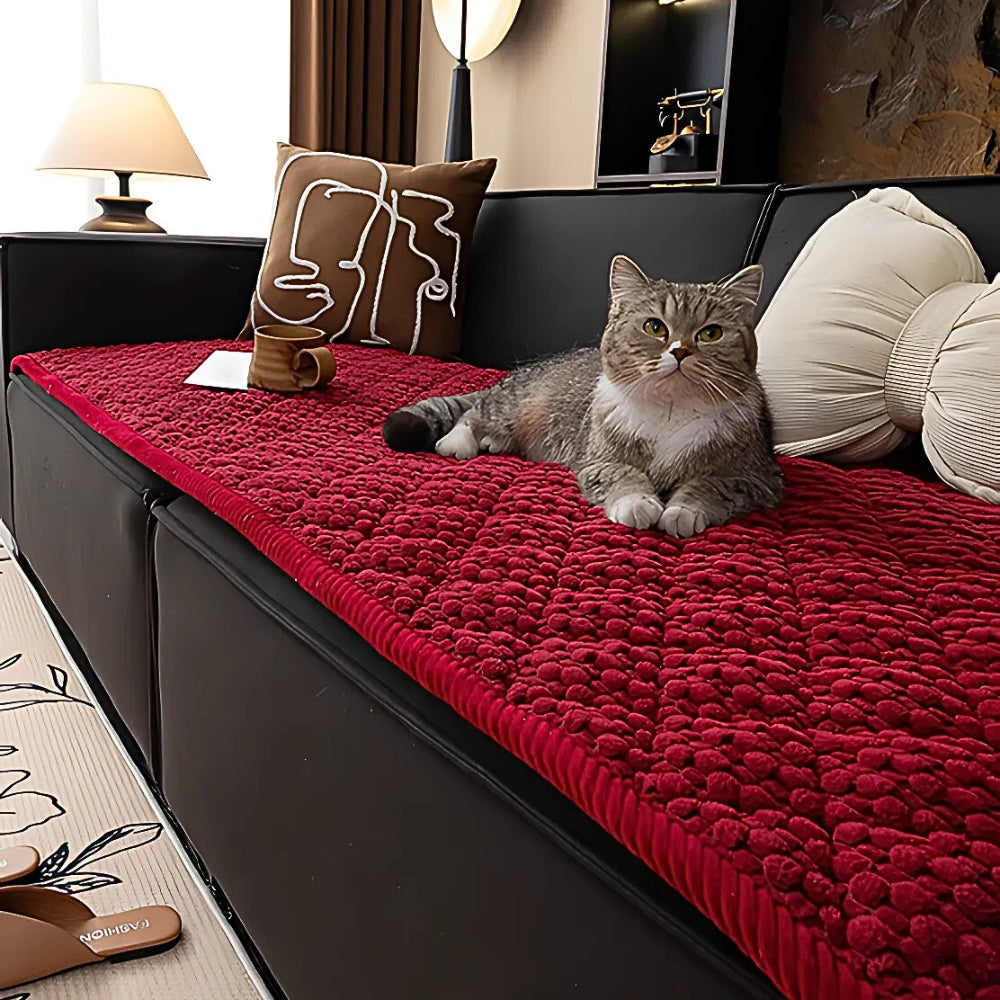 Textured Quilted Sofa Cover - Furniture Protection | Ka-mostore