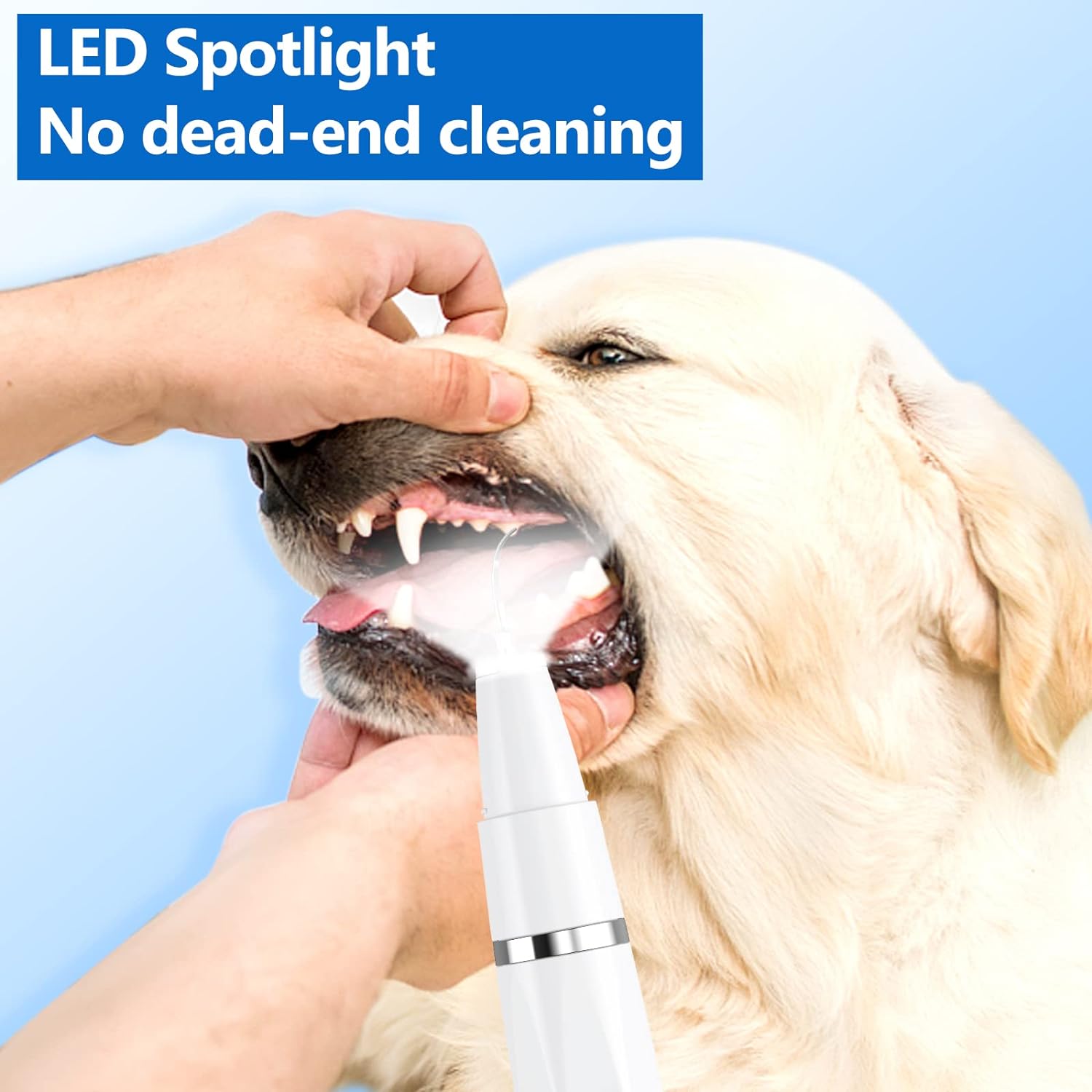 Pet Ultrasonic Tooth Cleaner for Dogs and Cats Pro Dental Cleaning