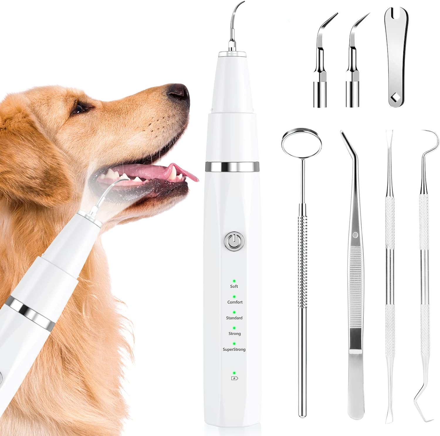 Pet Ultrasonic Tooth Cleaner for Dogs and Cats Pro Dental Cleaning