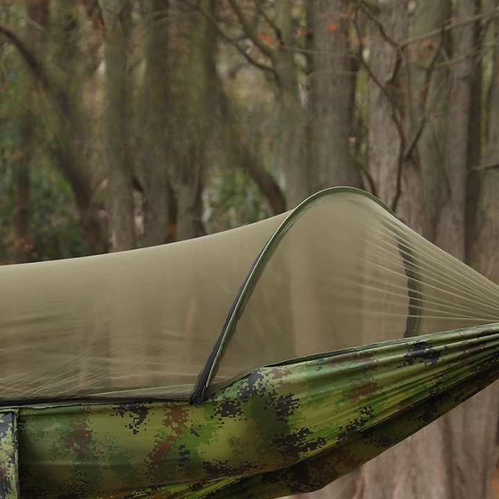 Αιώρα με κουνουπιέρα και ενσωματωμένο σκίαστρο, 260 × 140 cm