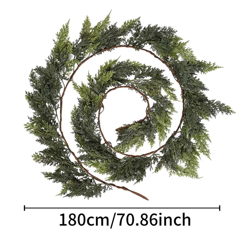 PineAura - 1.8m Realistic Cypress Garland | Ka-mostore