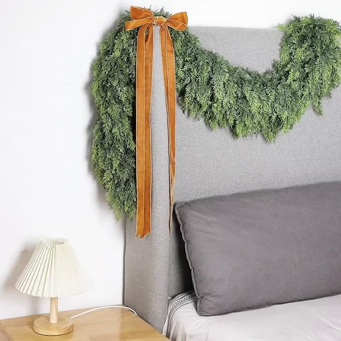 PineAura - 1.8m Realistic Cypress Garland | Ka-mostore
