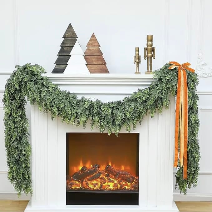 PineAura - 1.8m Realistic Cypress Garland | Ka-mostore