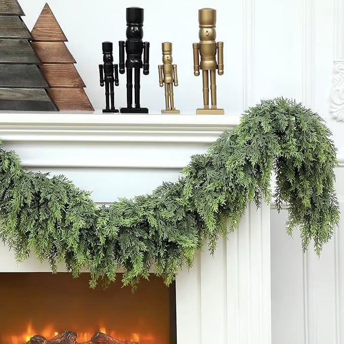 PineAura - 1.8m Realistic Cypress Garland | Ka-mostore